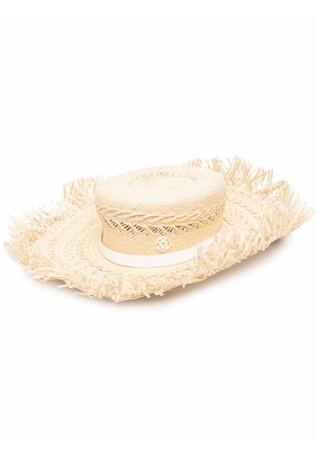 Maison Michel Claudine cloche hat - Neutrals