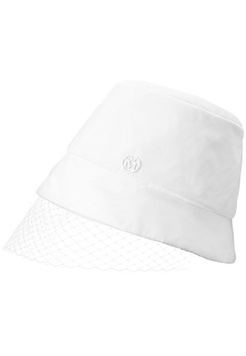 Maison Michel Souna veil bucket-hat - White