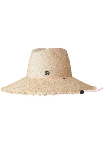 Maison Michel Kate raffia fedora hat - Neutrals