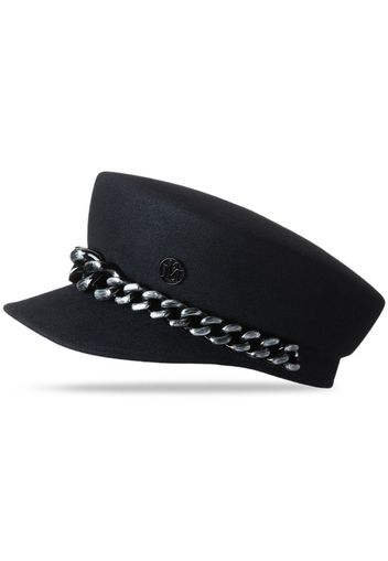 Maison Michel Abby chain-detail sailor hat - Blue