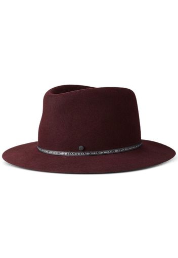 Maison Michel Andre collapsible fedora hat - Red
