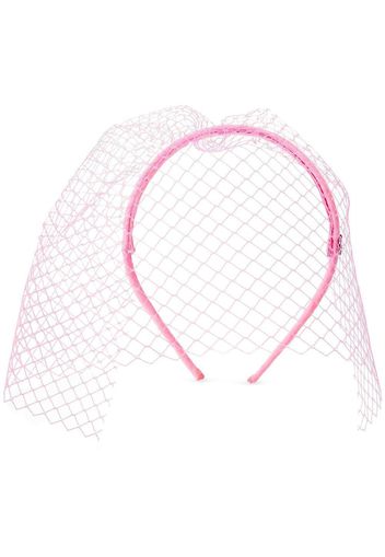 Maison Michel veil-detail hair band - Pink