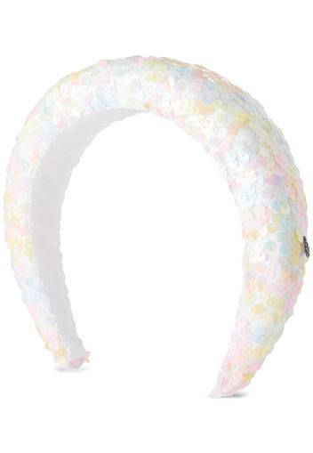 Maison Michel Miwa floral-detail headband - White