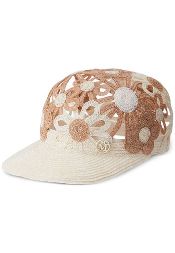 Maison Michel Shariff flower hat - Neutrals