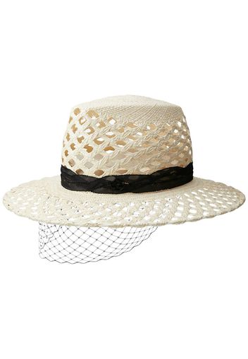 Maison Michel Kyra Veil sun hat - Neutrals