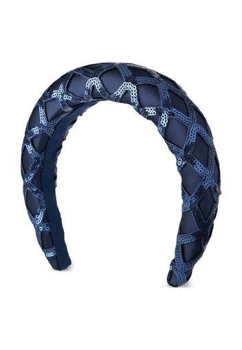 Maison Michel Miwa sequin-embellished headband - Blue