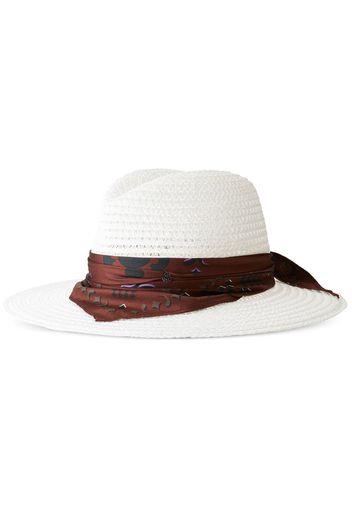 Maison Michel Zango scarf hat - White