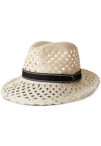 Maison Michel Eric fedora hat - Neutrals