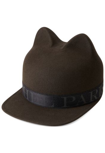 Maison Michel Jamie wool-felt cap - Brown