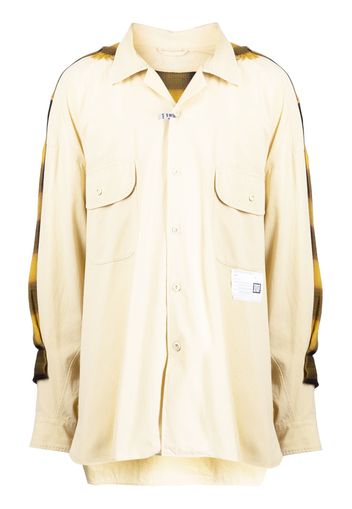 Maison Mihara Yasuhiro Back Covered cotton shirt - Yellow