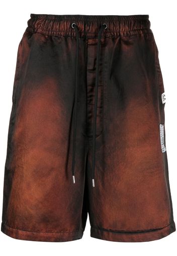 Maison Mihara Yasuhiro faded-effect drawstring-waist shorts - Brown