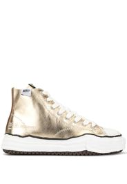 Maison Mihara Yasuhiro hi-top metallic sneakers - Gold