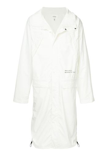 Makavelic Mot long raincoat - White