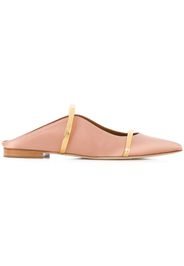 Malone Souliers Maureene pointed strap mules - Neutrals