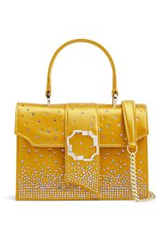 Malone Souliers rhinestone satin shoulder bag - Gold