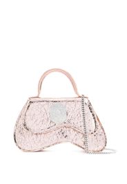 Malone Souliers Divine cracked-effect tote bag - BRASS PINK