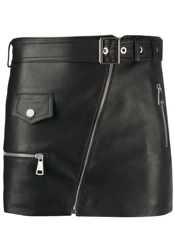 leather mini skirt