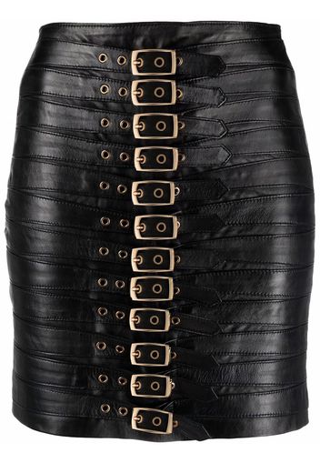 Manokhi buckle-detail mini skirt - Black