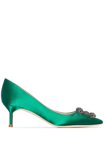 Manolo Blahnik Hangisi 50mm pumps - Green