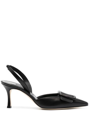 buckle-detail slingback pumps