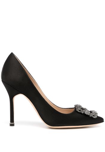 Manolo Blahnik buckle-embellished 105mm pumps - Black