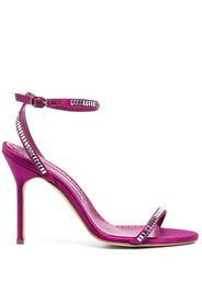 Manolo Blahnik Crinastra 105mm satin strappy sandals - Pink