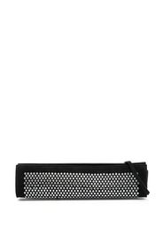 Manu Atelier crystal-embellished clutch bag - Black