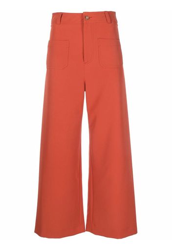 Manuel Ritz cropped wide-leg trousers - Orange