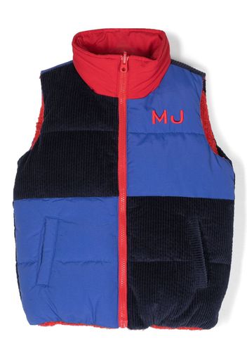 Marc Jacobs Kids colour-block padded gilet - Blue