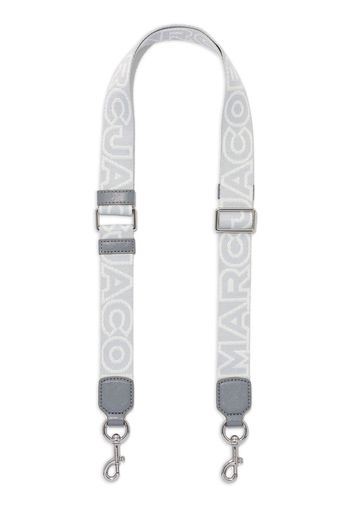 Marc Jacobs logo-embroidered bag strap - Grey