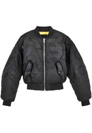 Marc Jacobs tonal graphic-print padded jacket - Black
