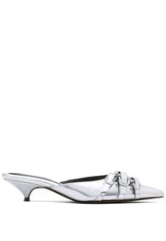 Marc Jacobs 35mm The Emma Kitten mules - Silver