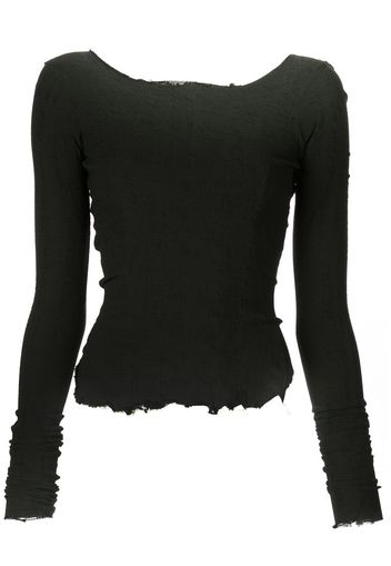 Marc Le Bihan distressed top - Black