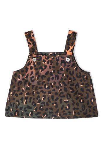 Marcelo Burlon County Of Milan Kids animal-print sleeveless top - Brown