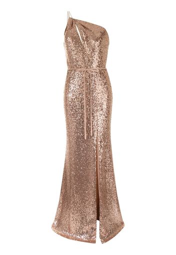 Marchesa Notte Bridesmaids sequin-embellished bridemaids dress - Gold