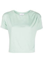 Marchesa Notte round neck cropped T-shirt - Green