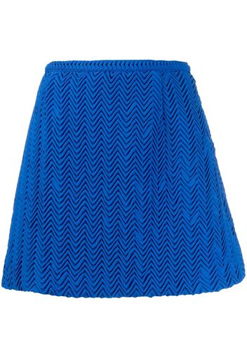 embroidered mini skirt
