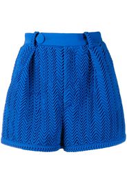 pleated wave pattern shorts