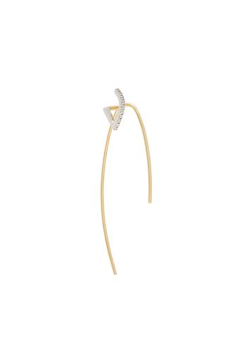 Maria Black 'Elodie Blanc' twirl diamond earring - Metallic