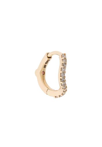 Maria Black 14kt yellow gold and diamond Wave Huggie earring