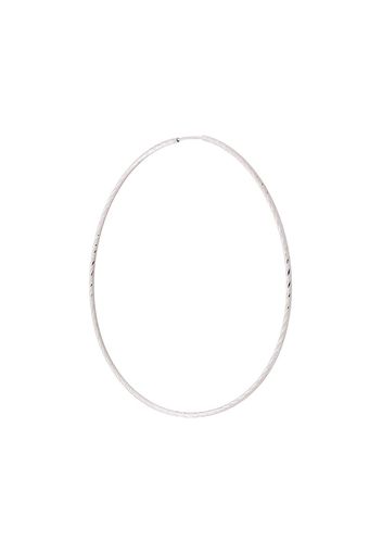 Maria Black 14kt white gold Liv 65mm hoop earring - Silver