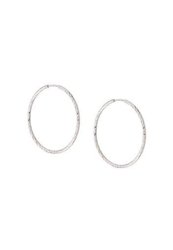 Maria Black 14kt white gold Liv 35 hoop earrings - Silver