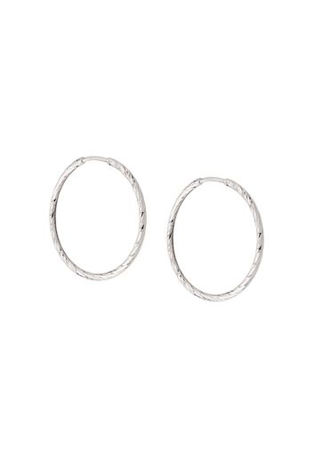 Maria Black 14kt white gold Liv 20mm hoop earrings - Silver