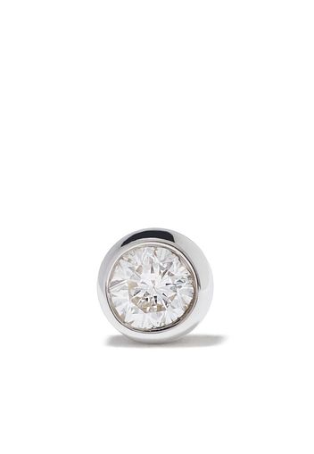 14kt white gold Mega Dot diamond stud