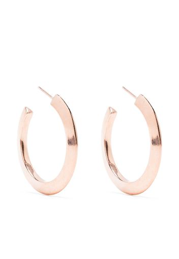 Maria Black flat hoop earrings - PINK