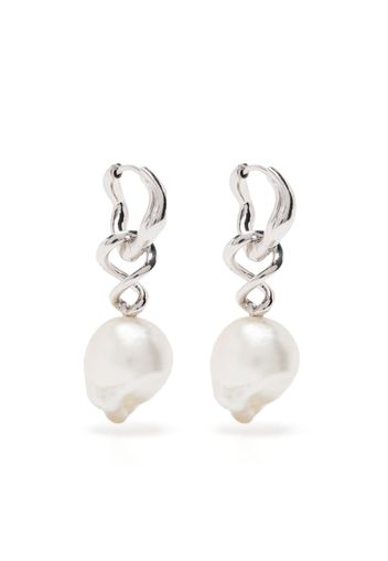 Maria Black Anila freshwater pearl earring - Silver