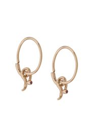 Maria Black 14kt yellow gold Fall sapphire hoop earrings