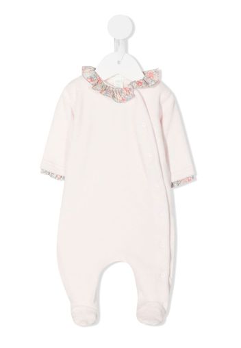 Marie-Chantal, Marie-Chantal wings-motif ruffle-trim pajamas - Pink