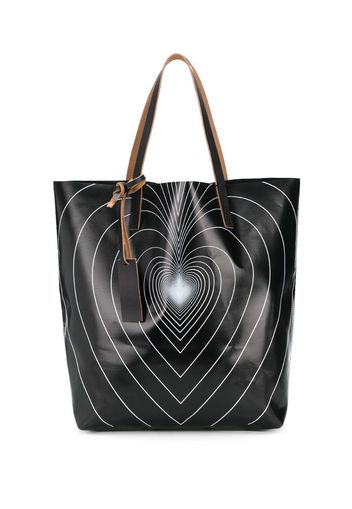 heart print tote