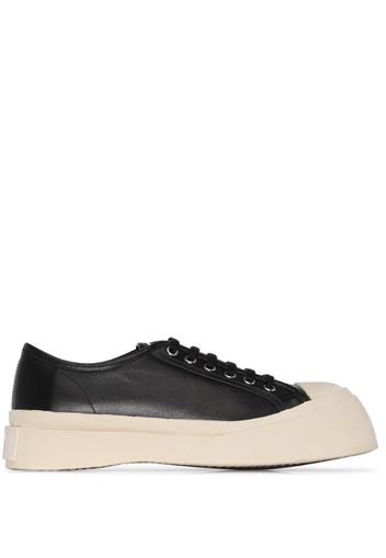 black Pablo leather sneakers